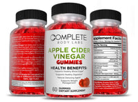 APPLE CIDER VINEGAR GUMMIES | Complete Body Labs | Probiotics, Nootropics, Brain Supplements, Protein Bars, Workout Supplements, Health Supplements, Omega-3 & Essential Vitamins For Men & Women