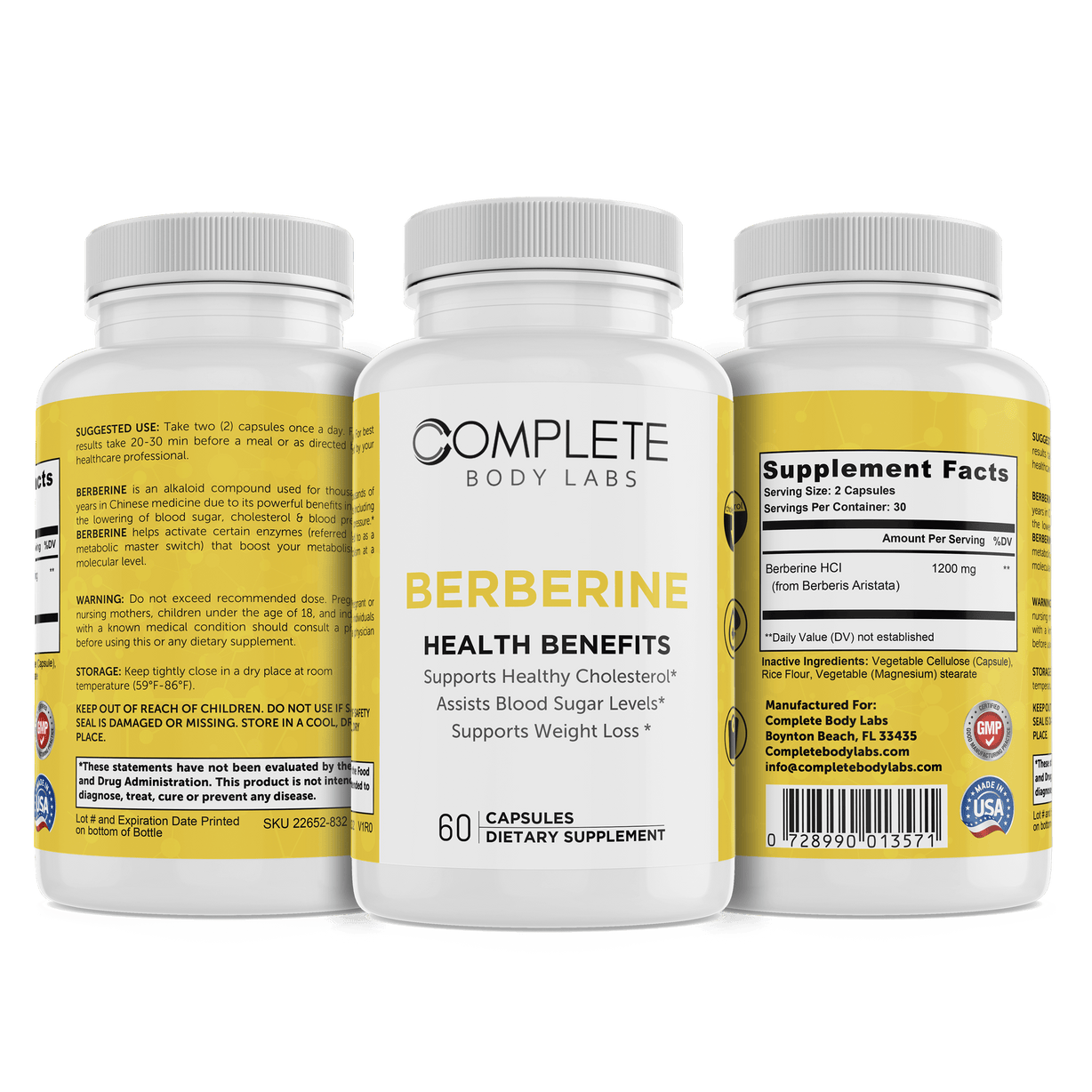 BERBERINE Complete Body Labs 