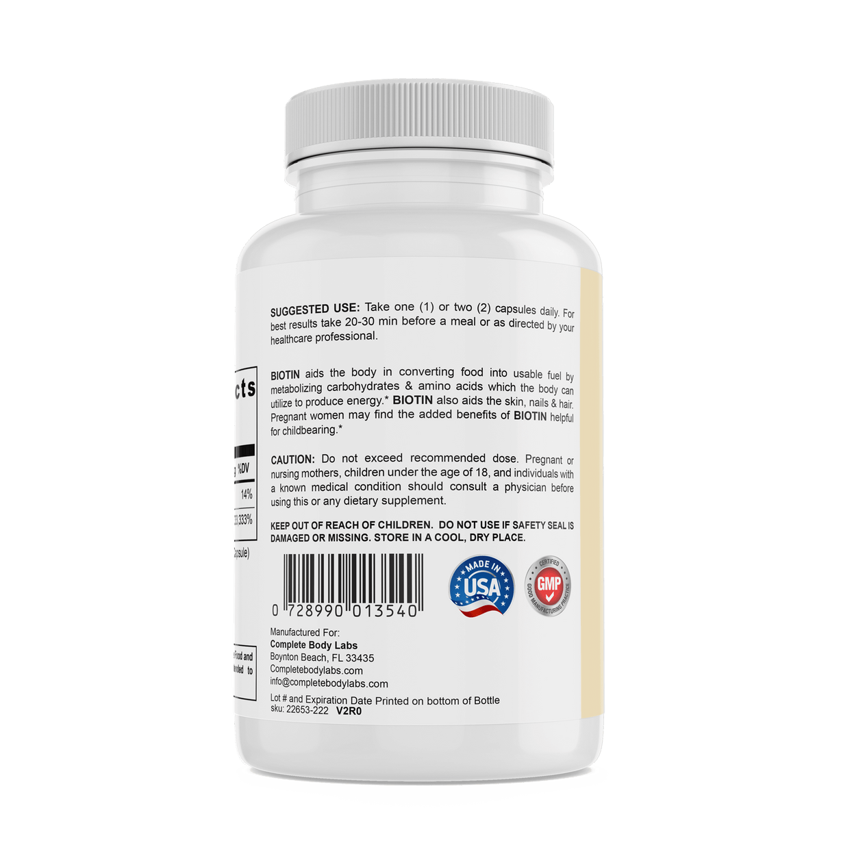 BIOTIN Complete Body Labs
