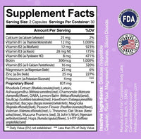 CALM (Daily Stress Management) Complete Body Labs | Probiotics, Nootropics, Brain Supplements, Protein Bars, Workout Supplements, Health Supplements, Omega-3 & Essential Vitamins For Men & Women