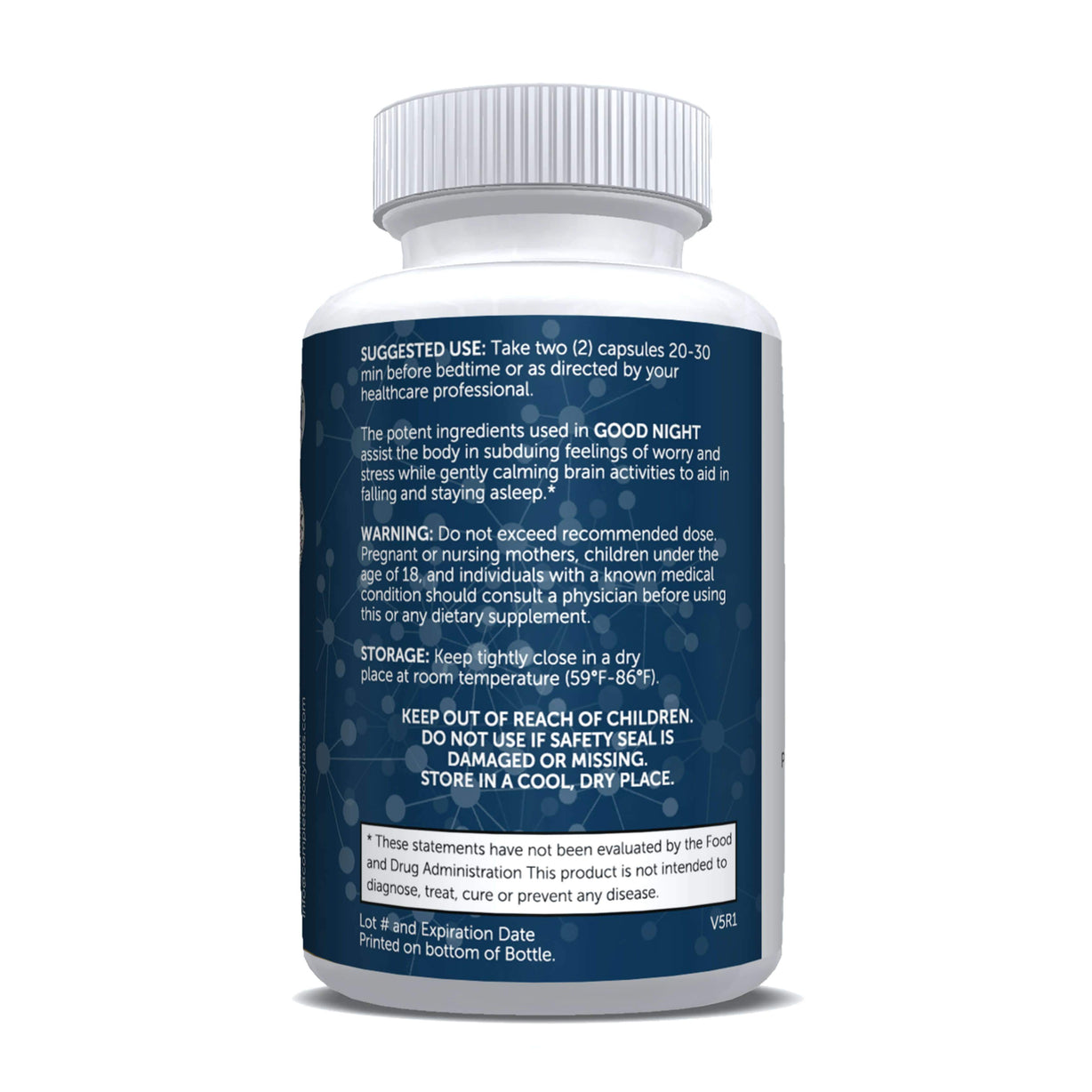 GOOD NIGHT (Natural Sleep Aid) Complete Body Labs | Probiotics, Nootropics, Brain Supplements, Protein Bars, Workout Supplements, Health Supplements, Omega-3 & Essential Vitamins For Men & Women