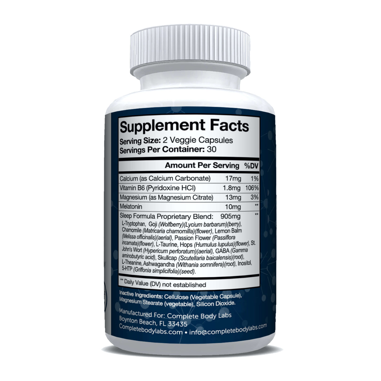 GOOD NIGHT (Natural Sleep Aid) Complete Body Labs