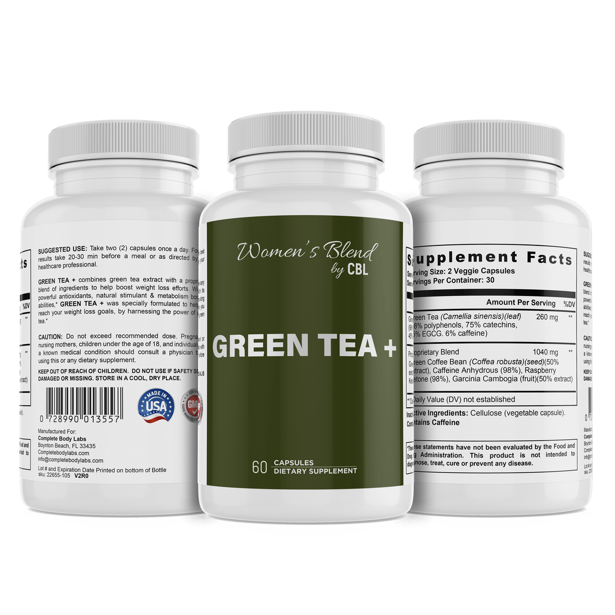 GREEN TEA+ Complete Body Labs 