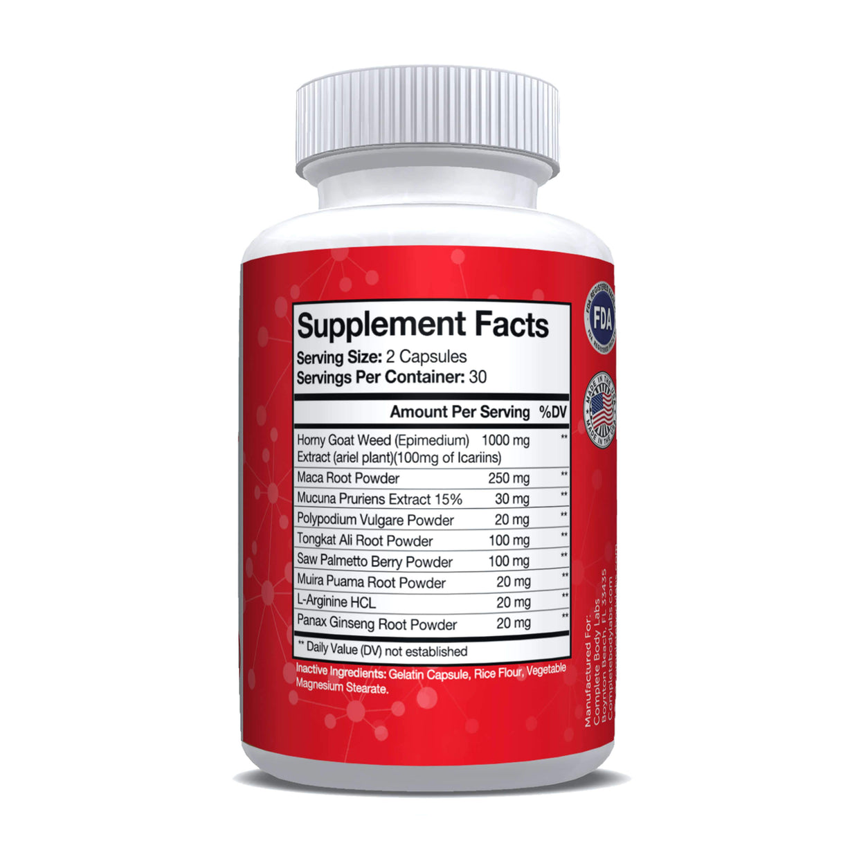 HORNY GOAT WEED EXTRACT PLUS Complete Body Labs | Probiotics, Nootropics, Brain Supplements, Protein Bars, Workout Supplements, Health Supplements, Omega-3 & Essential Vitamins For Men & Women