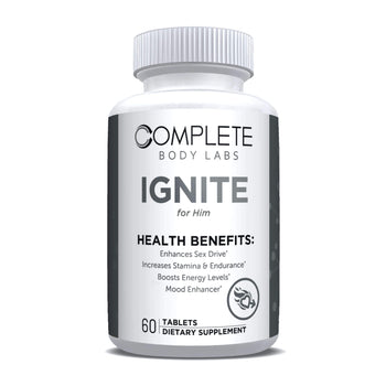 IGNITE (for Him) Complete Body Labs | Probiotics, Nootropics, Brain Supplements, Protein Bars, Workout Supplements, Health Supplements, Omega-3 & Essential Vitamins For Men & Women