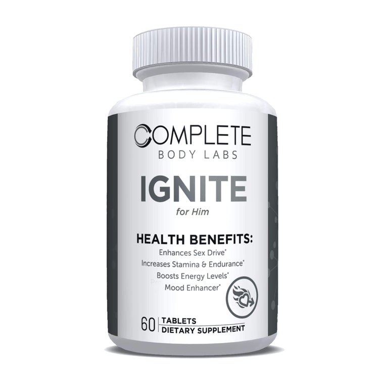 IGNITE (for Him) Complete Body Labs | Probiotics, Nootropics, Brain Supplements, Protein Bars, Workout Supplements, Health Supplements, Omega-3 & Essential Vitamins For Men & Women