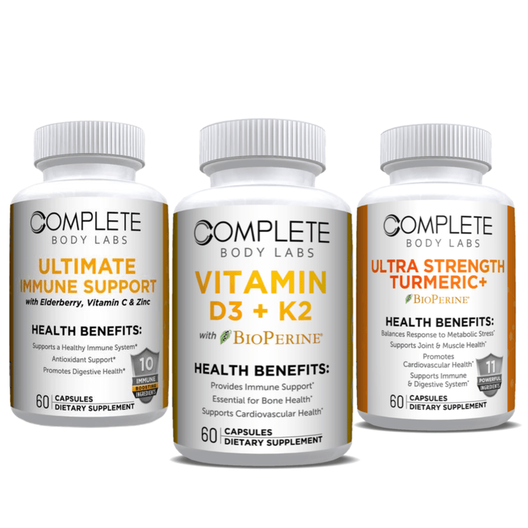 IMMUNE HEALTH KIT | Complete Body Labs | Probiotics, Nootropics, Brain Supplements, Protein Bars, Workout Supplements, Health Supplements, Omega-3 & Essential Vitamins For Men & Women