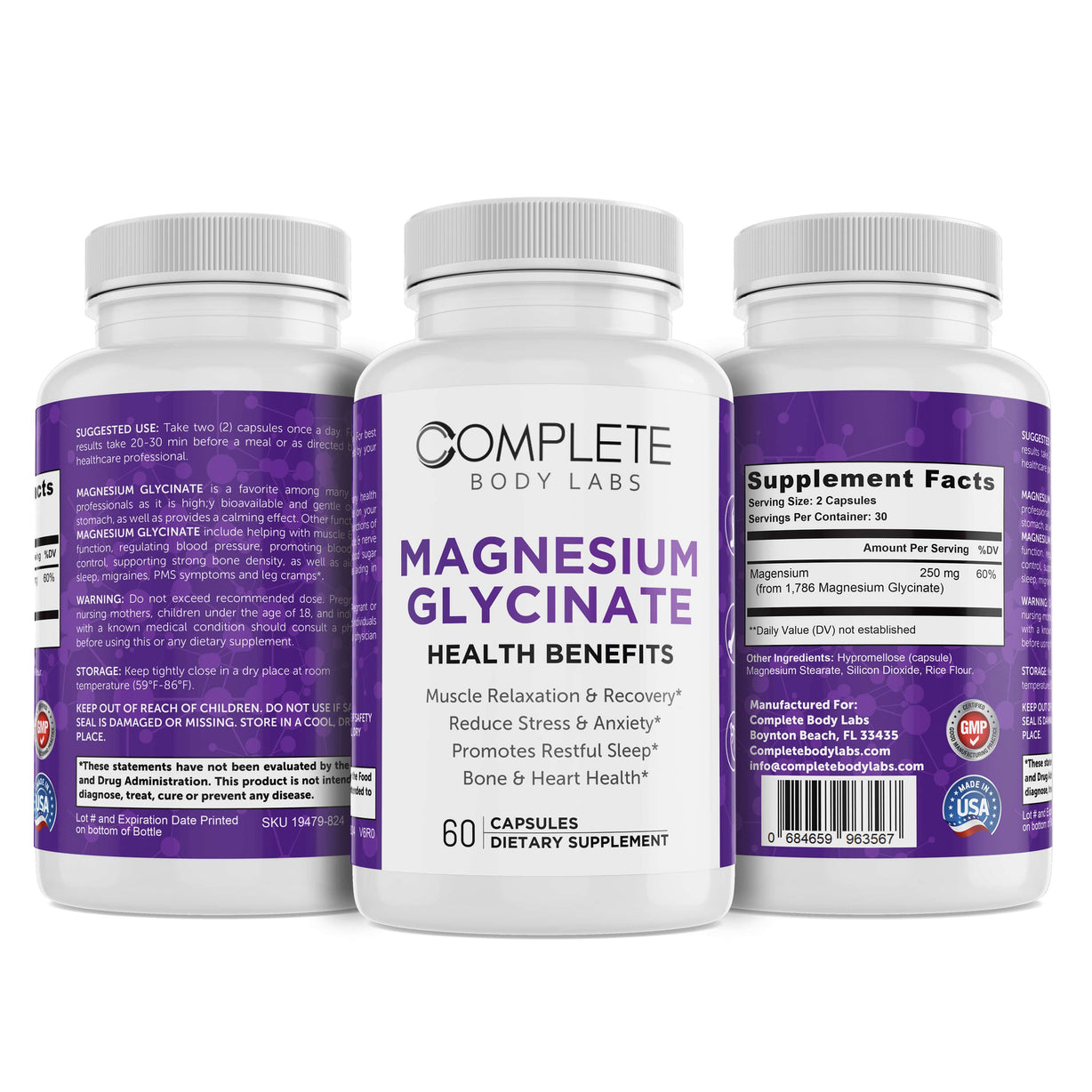 MAGNESIUM GLYCINATE Complete Body Labs