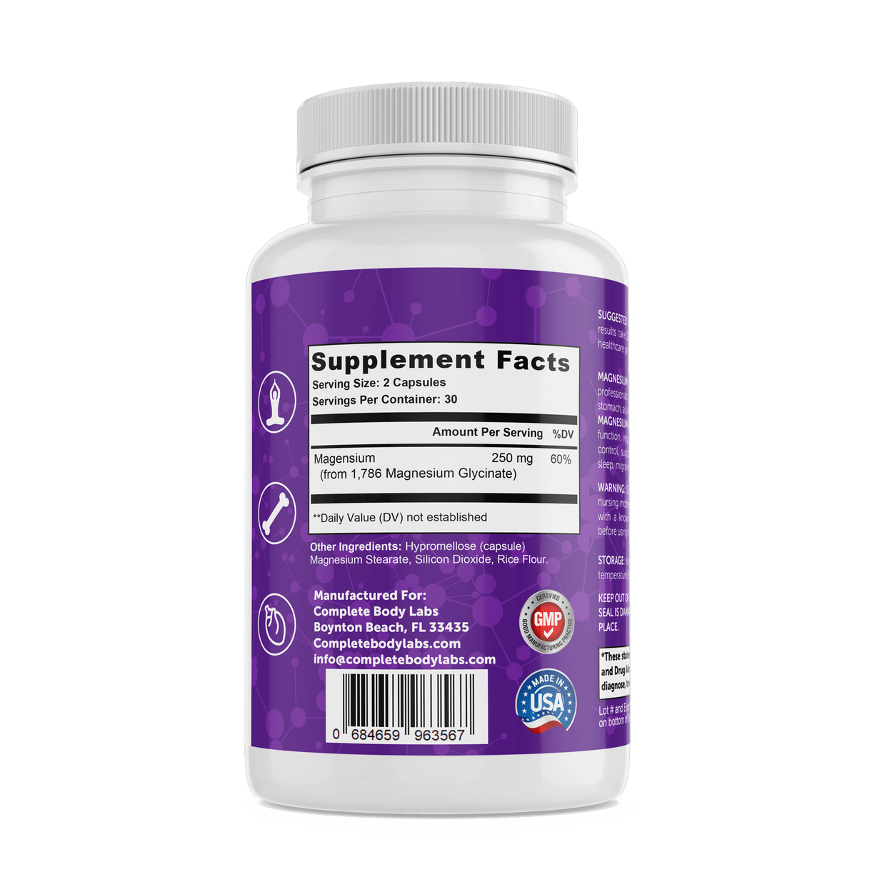 MAGNESIUM GLYCINATE Complete Body Labs