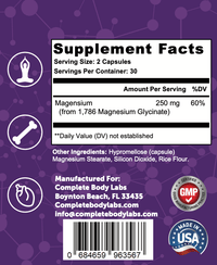 MAGNESIUM GLYCINATE Complete Body Labs