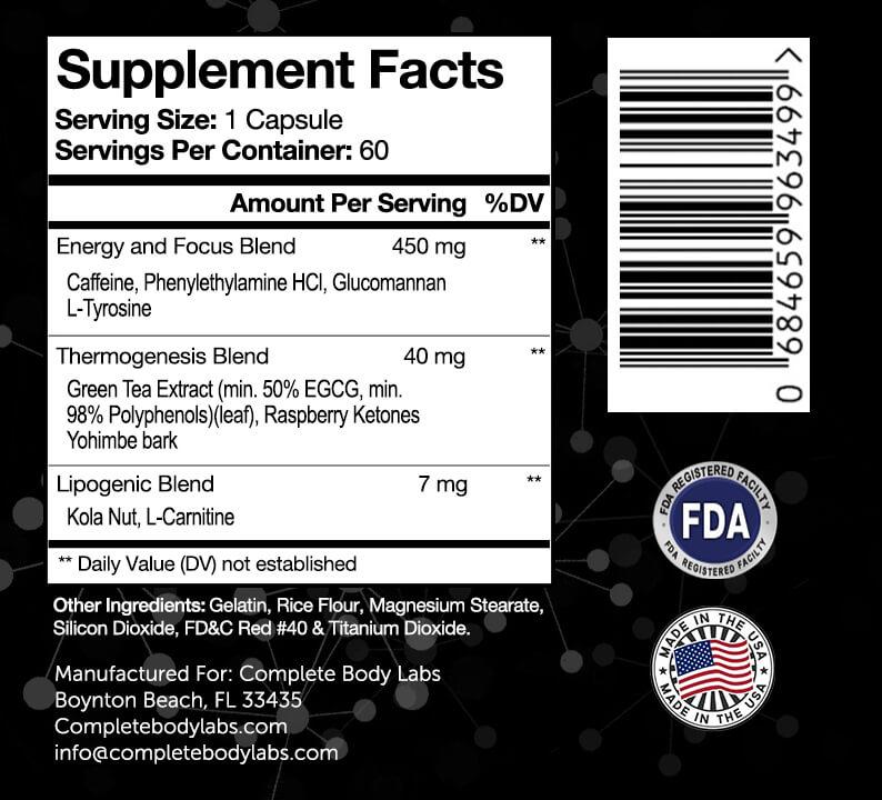 MAX BURN (Advanced Fat Loss Thermogenic) Complete Body Labs | Probiotics, Nootropics, Brain Supplements, Protein Bars, Workout Supplements, Health Supplements, Omega-3 & Essential Vitamins For Men & Women