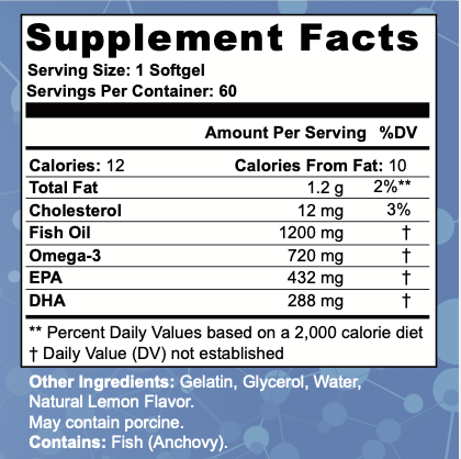 OMEGA-3 Fish Oil Complete Body Labs