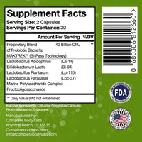 PRO40 Probiotics | Complete Body Labs | Probiotics, Nootropics, Brain Supplements, Protein Bars, Workout Supplements, Health Supplements, Omega-3 & Essential Vitamins For Men & Women