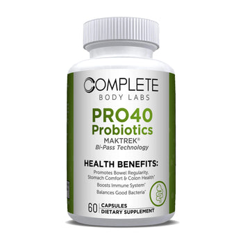 PRO40 Probiotics | Complete Body Labs | Probiotics, Nootropics, Brain Supplements, Protein Bars, Workout Supplements, Health Supplements, Omega-3 & Essential Vitamins For Men & Women