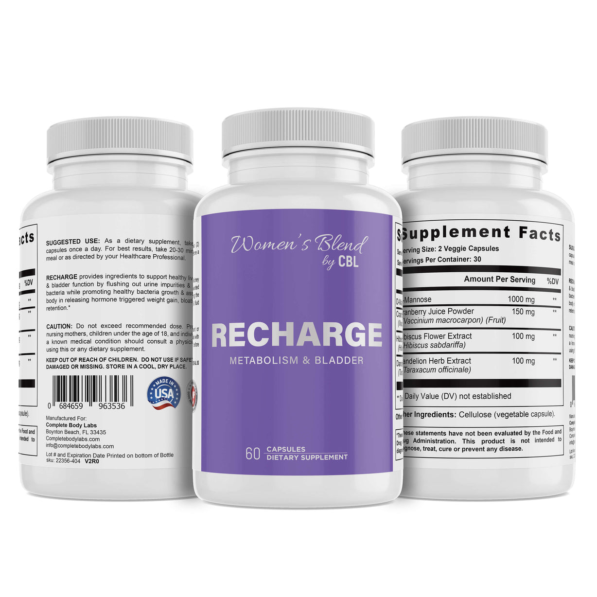 RECHARGE Metabolism & Bladder Complete Body Labs
