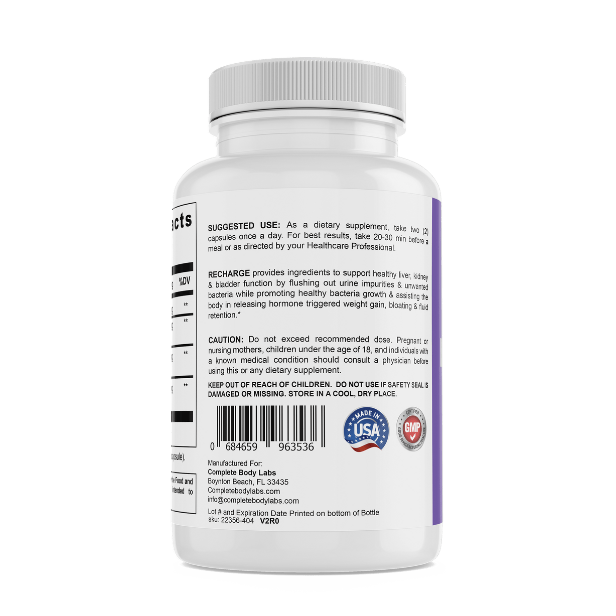 RECHARGE Metabolism & Bladder Complete Body Labs