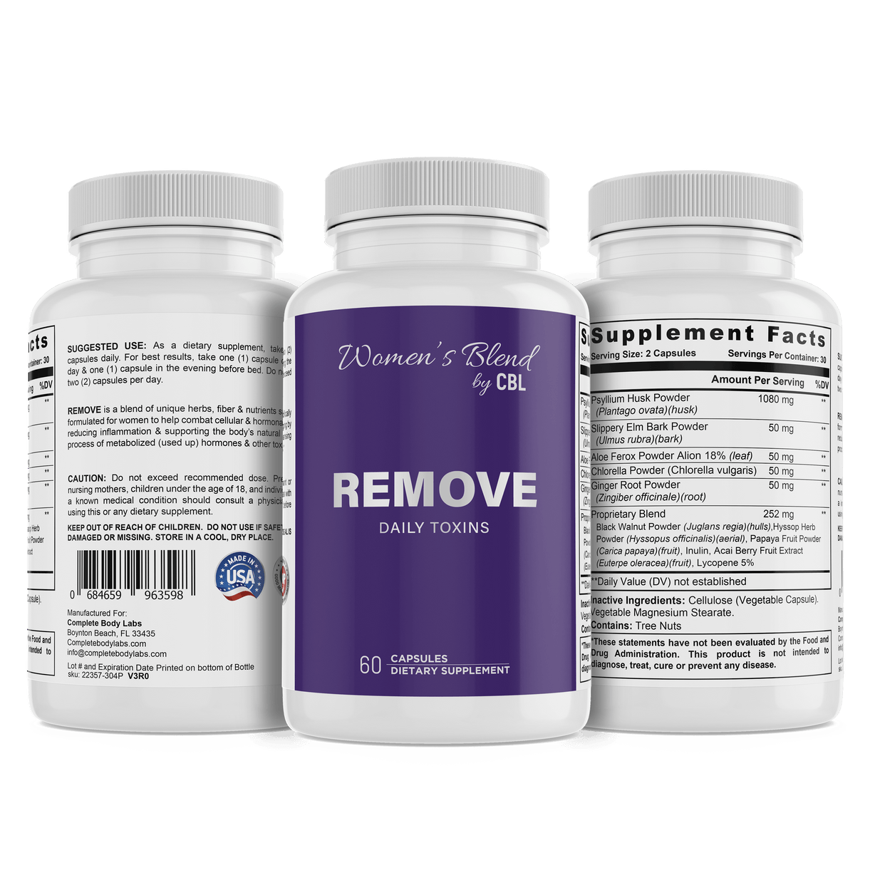 REMOVE Daily Toxins Complete Body Labs 