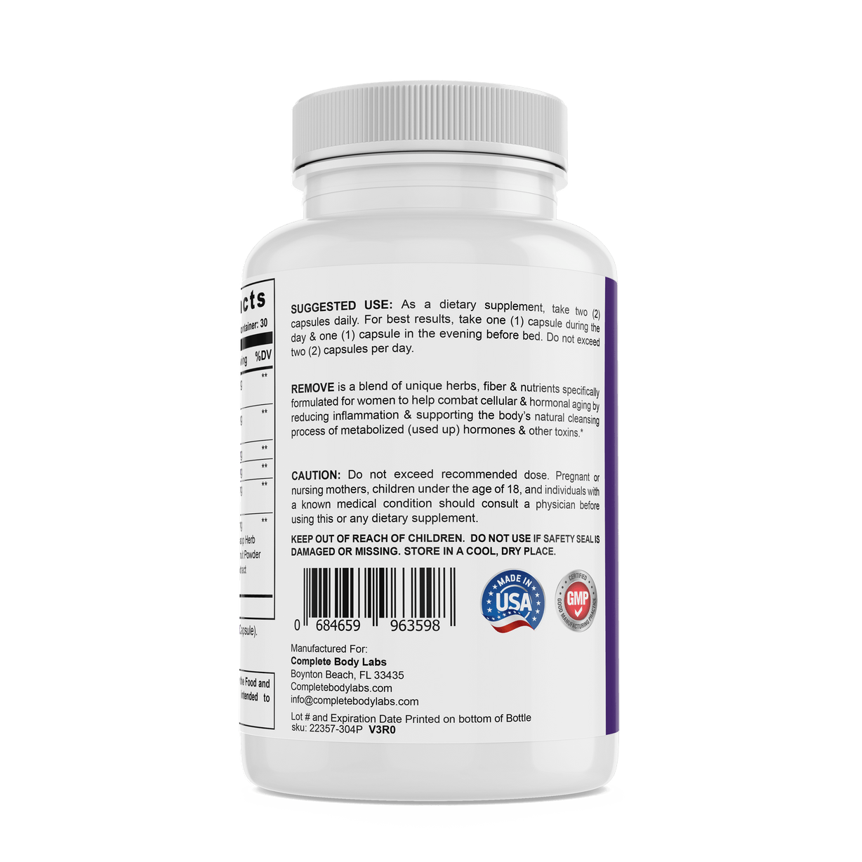 REMOVE Daily Toxins Complete Body Labs