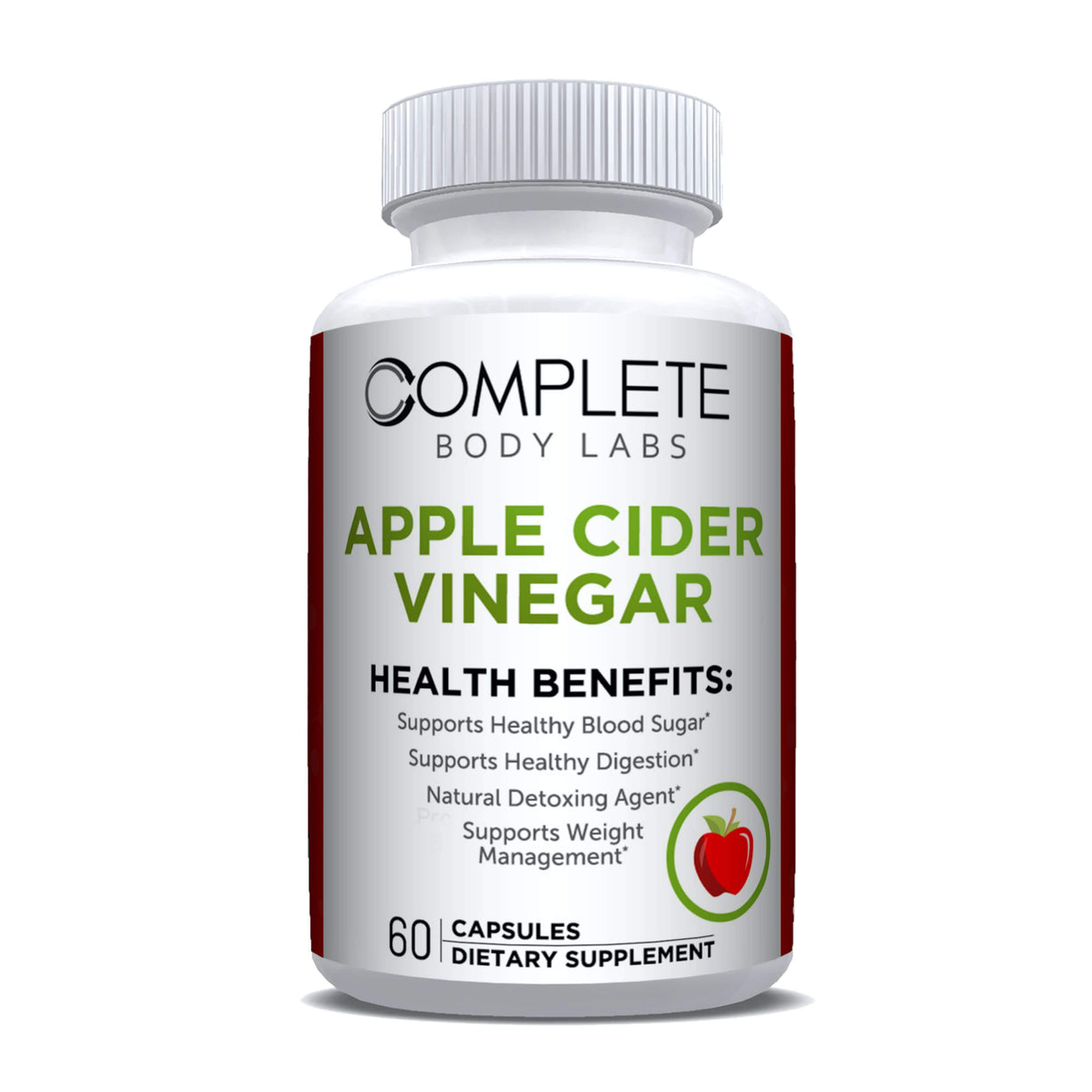 APPLE CIDER VINEGAR | Complete Body Labs | Probiotics, Nootropics, Brain Supplements, Protein Bars, Workout Supplements, Health Supplements, Omega-3 & Essential Vitamins For Men & Women