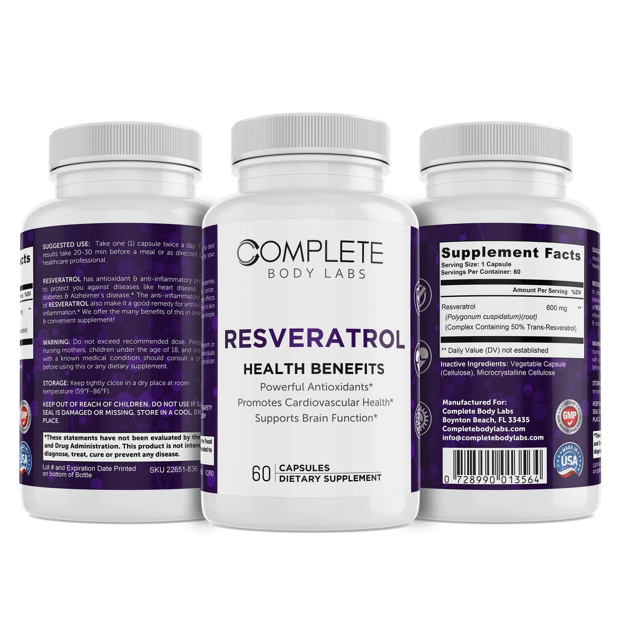 RESVERATROL Complete Body Labs