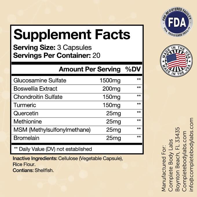 ULTRA JOINT FLEX Complete Body Labs | Probiotics, Nootropics, Brain Supplements, Protein Bars, Workout Supplements, Health Supplements, Omega-3 & Essential Vitamins For Men & Women