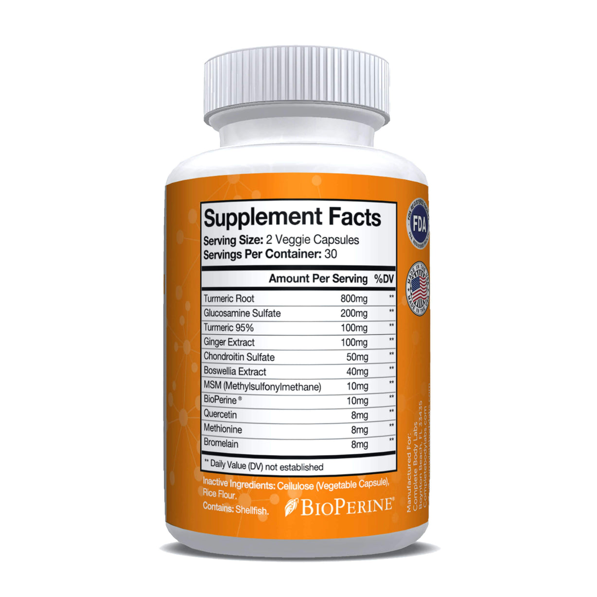 ULTRA STRENGTH TURMERIC + Complete Body Labs | Probiotics, Nootropics, Brain Supplements, Protein Bars, Workout Supplements, Health Supplements, Omega-3 & Essential Vitamins For Men & Women