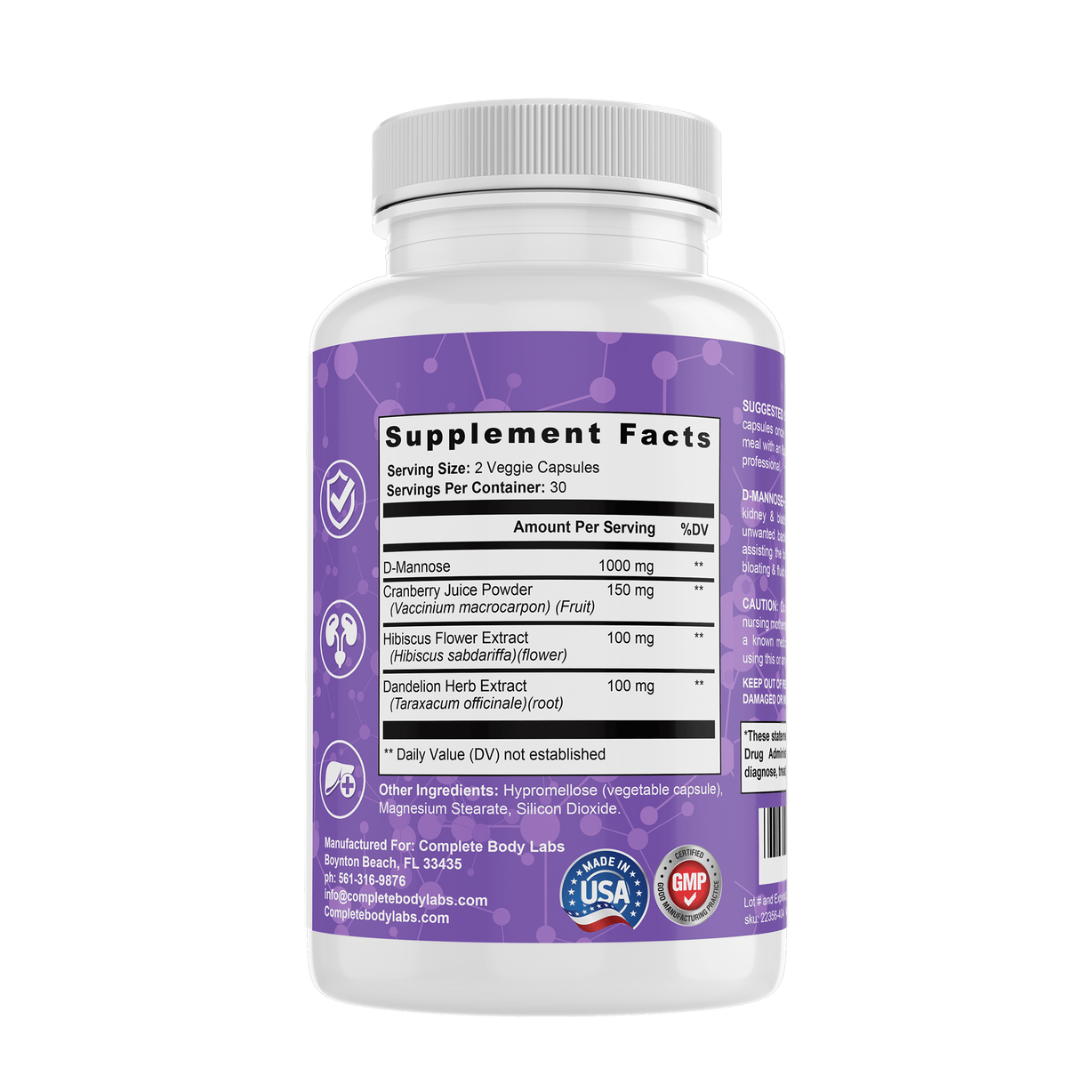 D-MANNOSE+ Complete Body Labs 