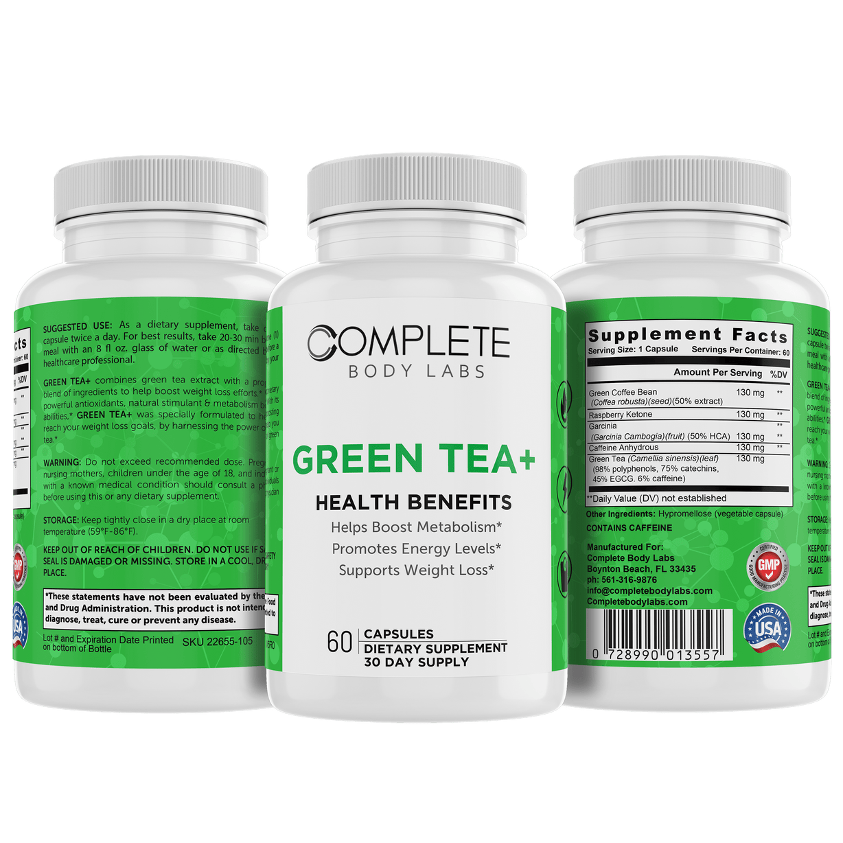 GREEN TEA+ Complete Body Labs 