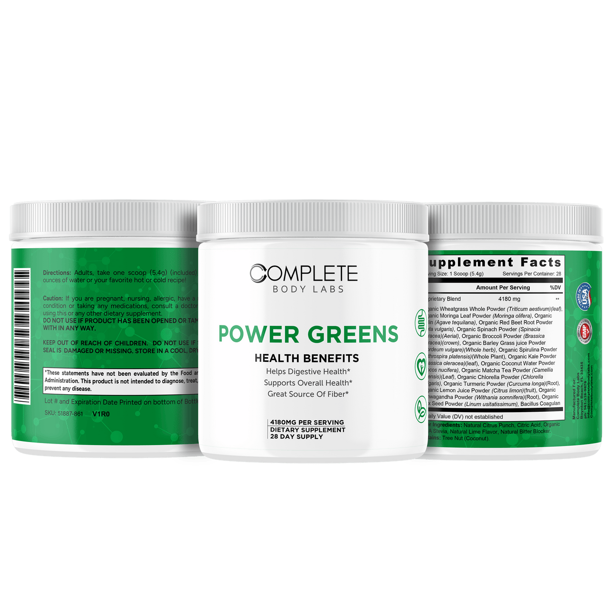 POWER GREENS Complete Body Labs 