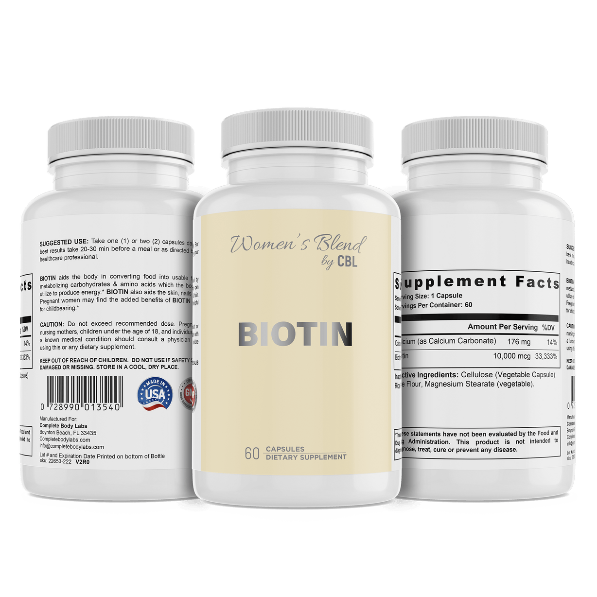 BIOTIN Complete Body Labs 