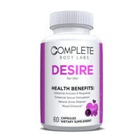 DESIRE (for Her) Complete Body Labs | Probiotics, Nootropics, Brain Supplements, Protein Bars, Workout Supplements, Health Supplements, Omega-3 & Essential Vitamins For Men & Women