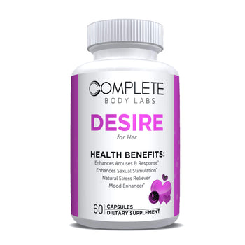 DESIRE (for Her) Complete Body Labs | Probiotics, Nootropics, Brain Supplements, Protein Bars, Workout Supplements, Health Supplements, Omega-3 & Essential Vitamins For Men & Women