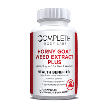 HORNY GOAT WEED EXTRACT PLUS Complete Body Labs | Probiotics, Nootropics, Brain Supplements, Protein Bars, Workout Supplements, Health Supplements, Omega-3 & Essential Vitamins For Men & Women