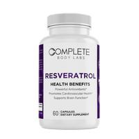 RESVERATROL | Complete Body Labs | Probiotics, Nootropics, Brain Supplements, Protein Bars, Workout Supplements, Health Supplements, Omega-3 & Essential Vitamins For Men & Women 