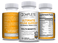 ULTIMATE IMMUNE SUPPORT Complete Body Labs | Probiotics, Nootropics, Brain Supplements, Protein Bars, Workout Supplements, Health Supplements, Omega-3 & Essential Vitamins For Men & Women