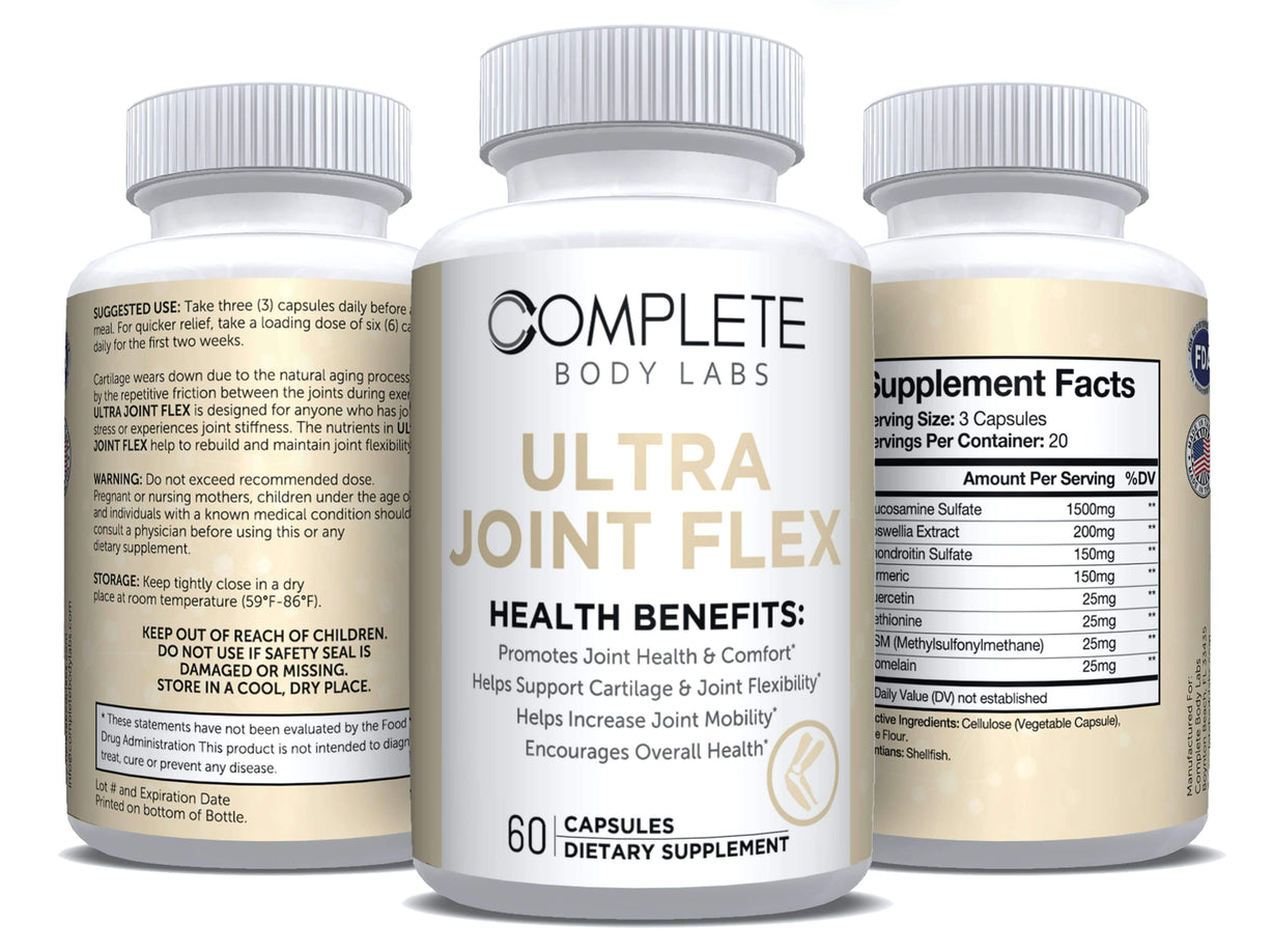 ULTRA JOINT FLEX Complete Body Labs | Probiotics, Nootropics, Brain Supplements, Protein Bars, Workout Supplements, Health Supplements, Omega-3 & Essential Vitamins For Men & Women